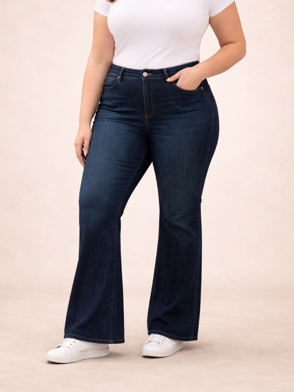 GAP ’70s Flare High Rise Jeans – Dark Wash